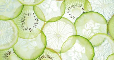 Sliced Green Fruits