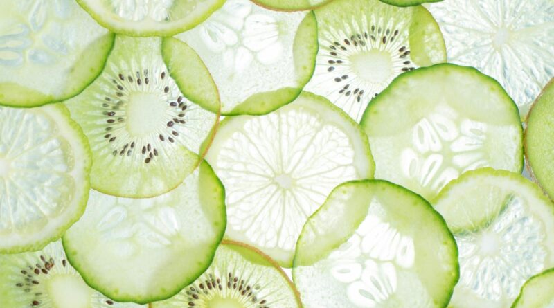 Sliced Green Fruits